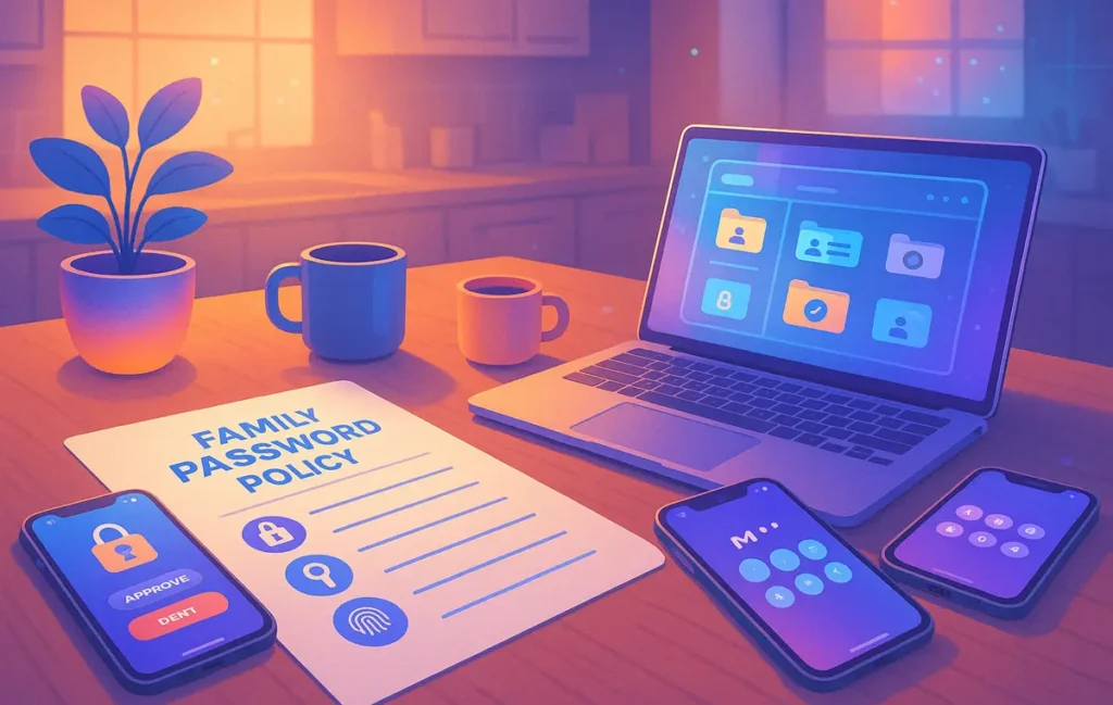 Create a Family Password Policy (Templates Included) - NerdChips Featured Image