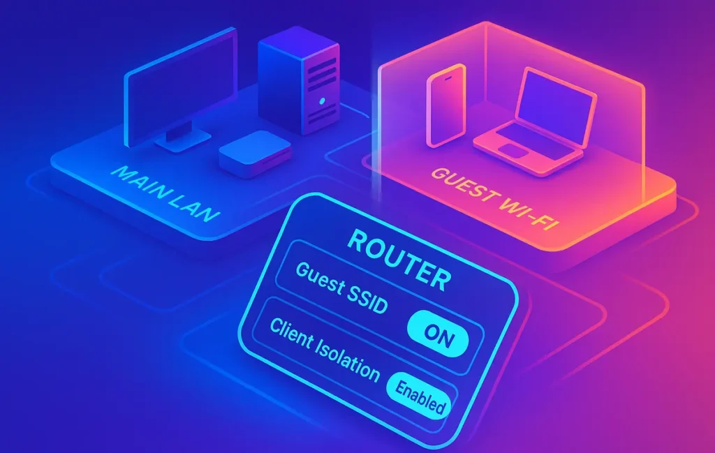 How to Set Up Guest Wi-Fi with Client Isolation (Step-by-Step 2025 Guide) - NerdChips Featured Image