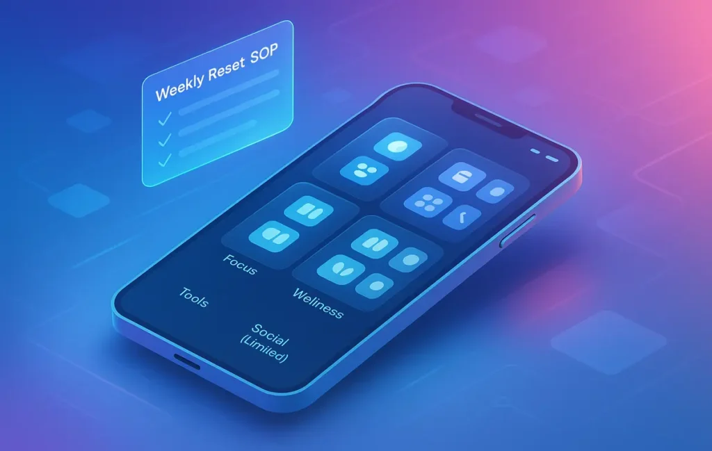Distraction-Free Phone: One-Screen App Layout SOP (Single-Screen, Zero Chaos) - NerdChips Featured Image