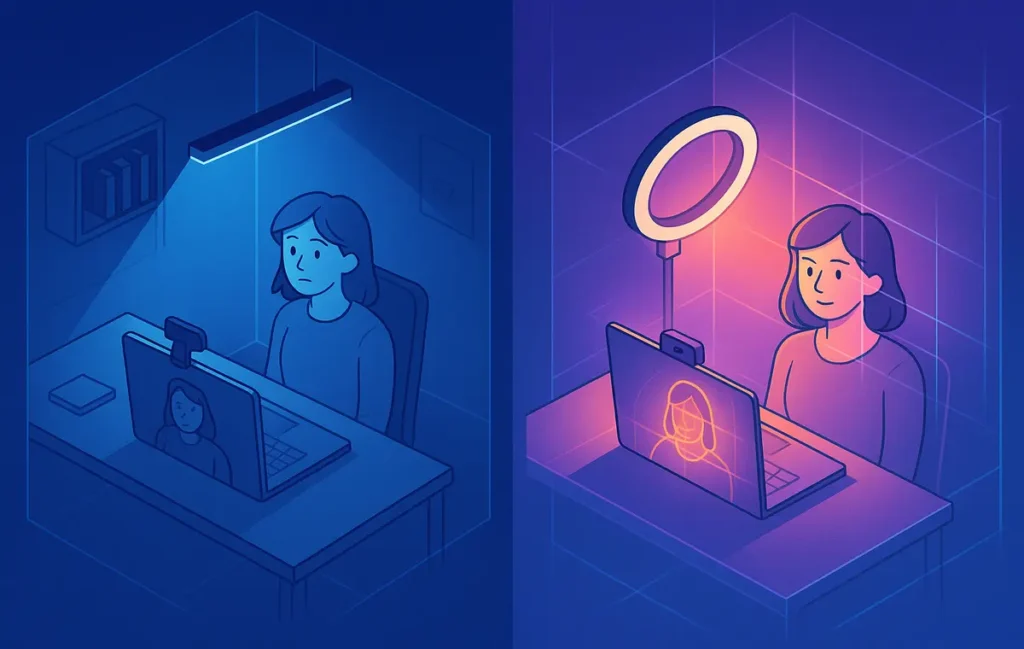 Camera-Ready in 60 Seconds: The Lighting + Framing Macro - NerdChips Featured Image