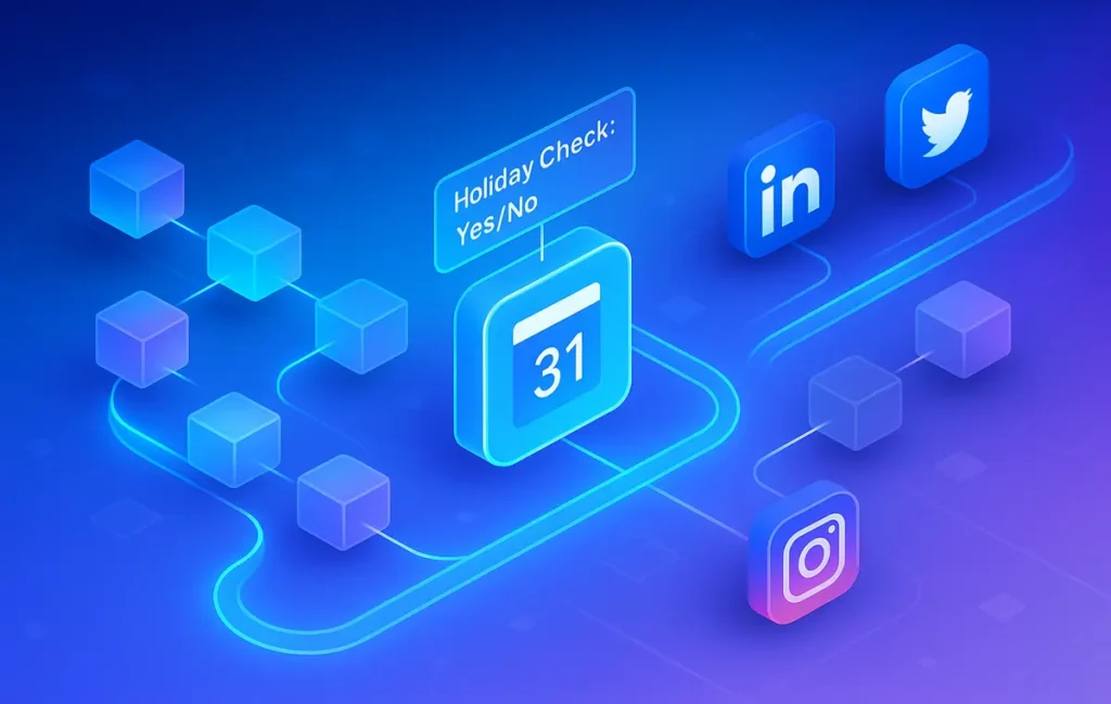 Calendar-Aware Posting Queues: How to Skip Holidays Automatically with Google Calendar - NerdChips Featured Image