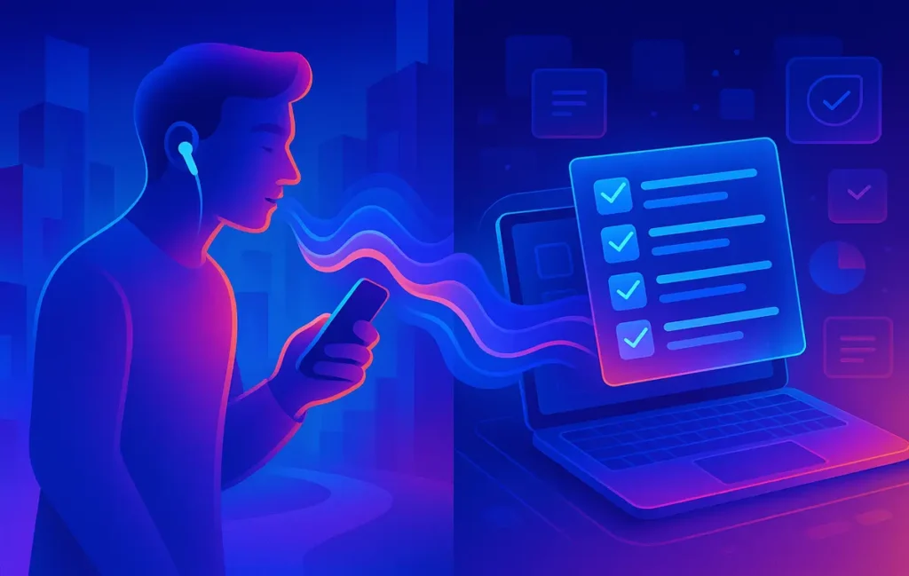 Turn Your Voice Notes Into Actionable Checklists: An Audio-First Brainstorming Workflow - NerdChips Featured Image