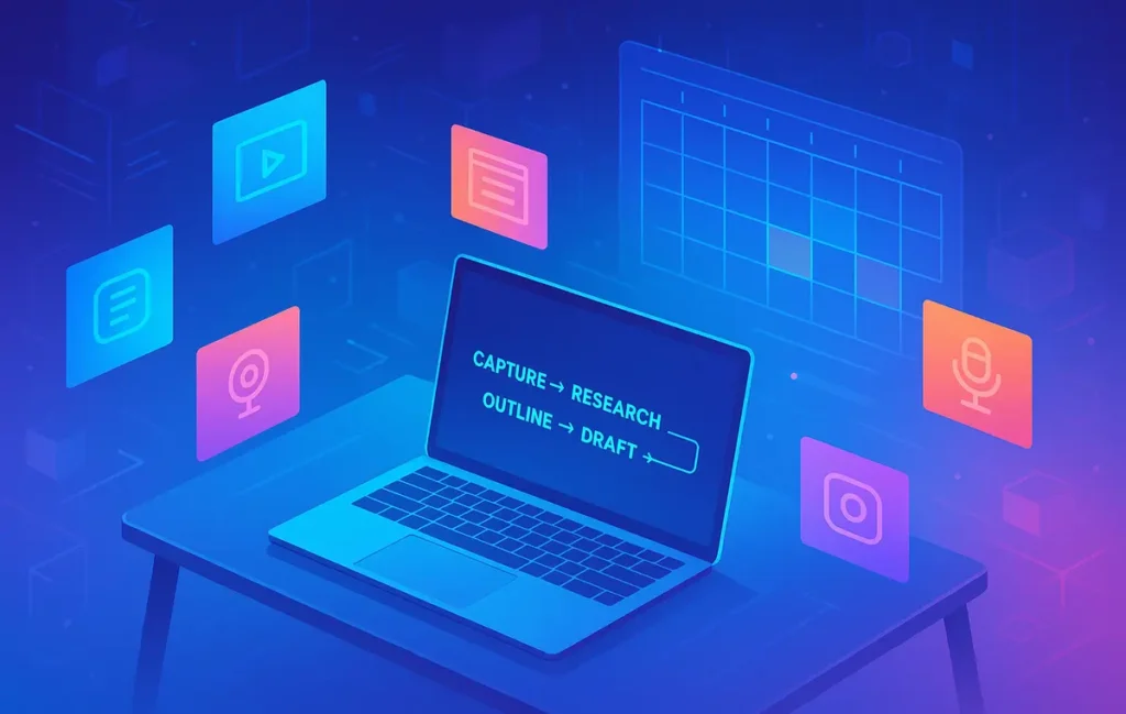 The Content Batching Workflow Every Creator Should Use (2026 Blueprint) - NerdChips Featured Image