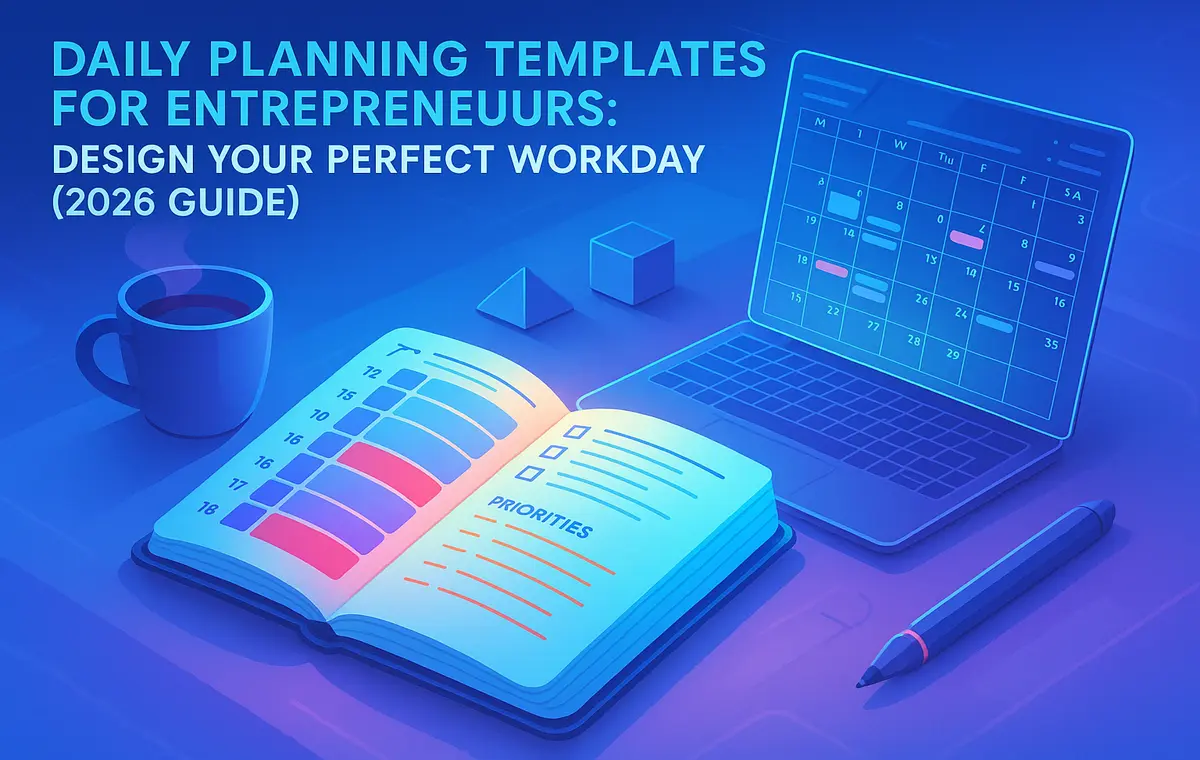 Daily Planning Templates for Entrepreneurs: Design Your Perfect Workday (2026 Guide) - NerdChips Featured Image