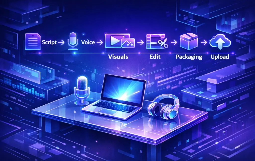 How to Start a Faceless YouTube Channel in 2026 (Step-by-Step System for Consistent Growth) - NerdChips Featured Image