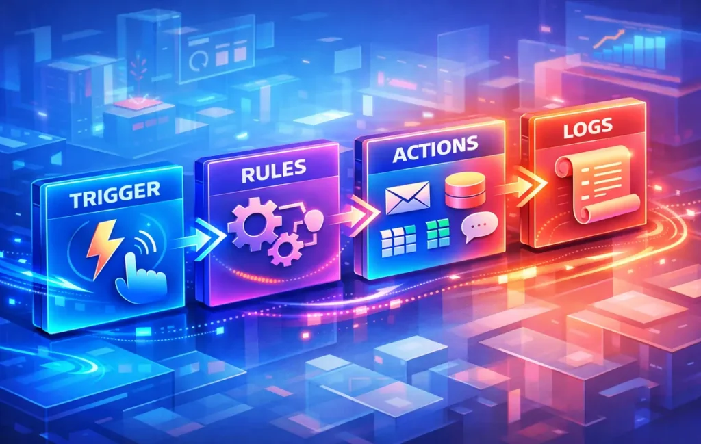 Workflow Automation for Businesses & Teams (2026): The Ultimate Guide to Mapping, Triggering, and Scaling Work - NerdChips Featured Image